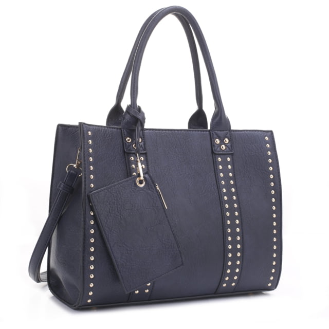 Jessie & James Kate Concealed Carry Lock and Key Satchel with Coin Pouch CCW Handbag Navy  NV - Jessie & James