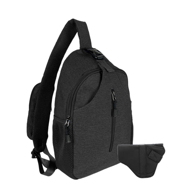 Jessie & James Kyle Minimalist Sling Shoulder Concealed Backpack CCW Handbag Black  BK - Jessie & James