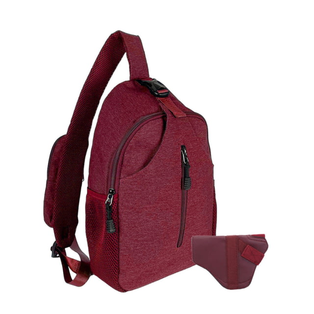 Jessie & James Kyle Minimalist Sling Shoulder Concealed Backpack CCW Handbag Red  RD - Jessie & James