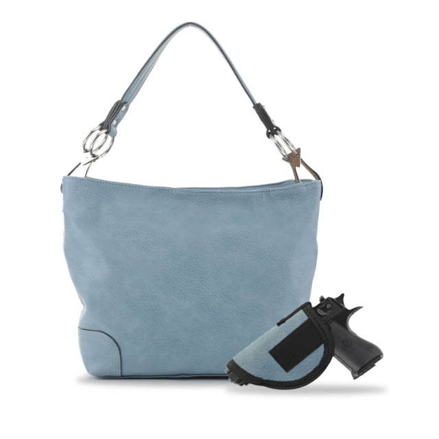 Jessie & James Lydia Lock and Key Hobo Shoulder Bag CCW Handbag Blue  DBL - Jessie & James