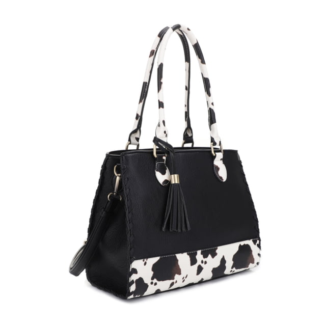 Jessie & James Montana Concealed Carry Satchel Bag Black Cow BK/COW - Jessie & James