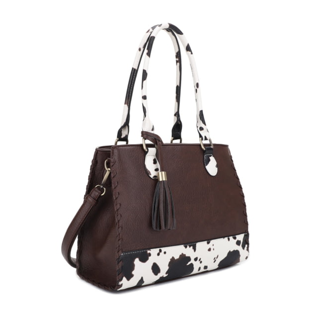 Jessie & James Montana Concealed Carry Satchel Bag Coffee Cow  CF/COW - Jessie & James