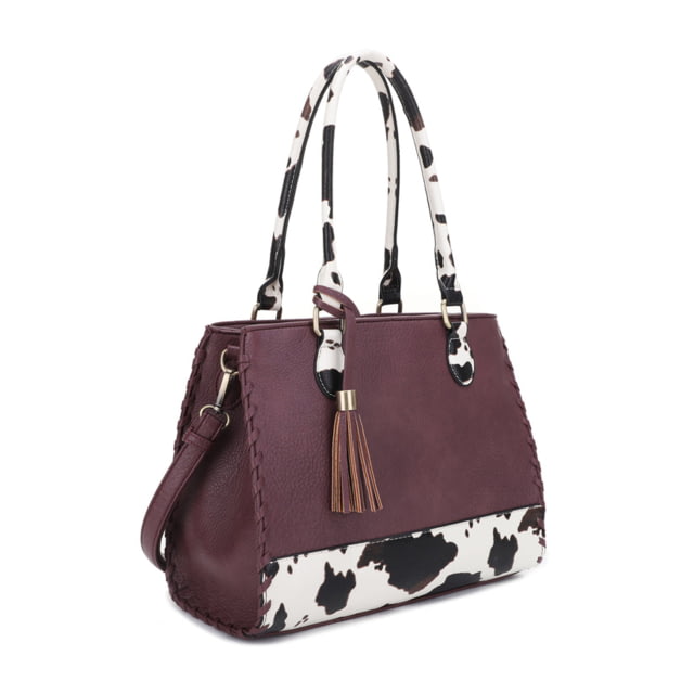 Jessie & James Montana Concealed Carry Satchel Bag Wine Cow WN/COW - Jessie & James