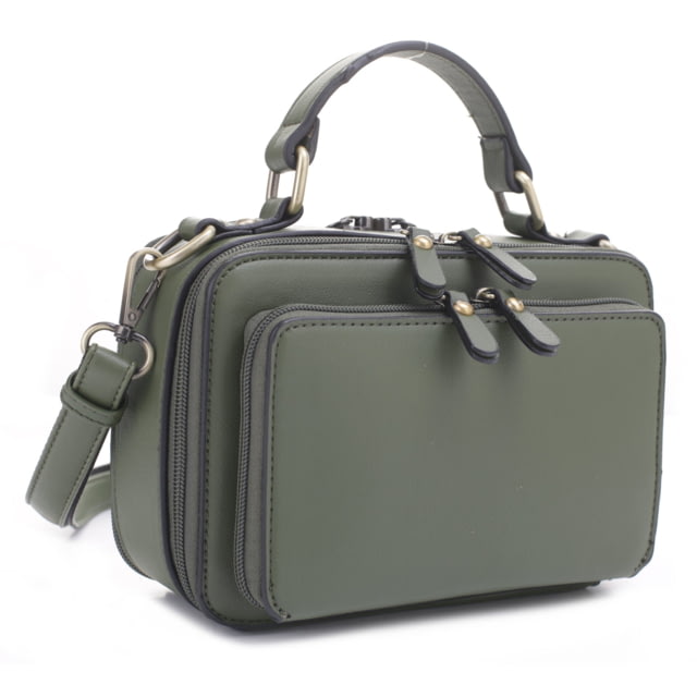 Jessie & James Pandora Compact Concealed Carry Crossbody Satchel Purse CCW Handbag Green  GN - Jessie & James