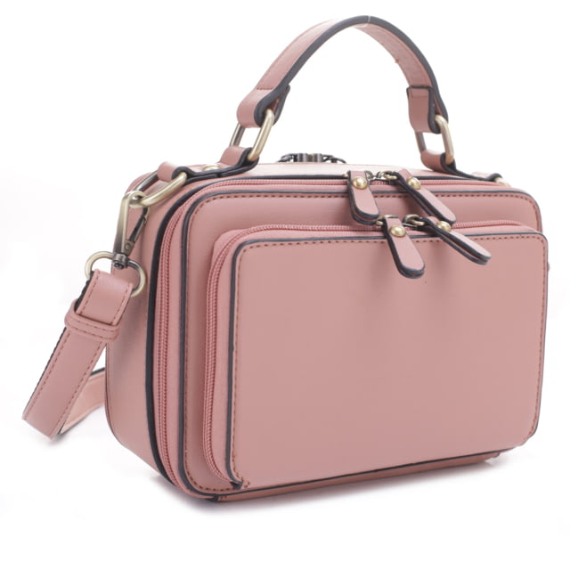Jessie & James Pandora Compact Concealed Carry Crossbody Satchel Purse CCW Handbag Pink  PK - Jessie & James