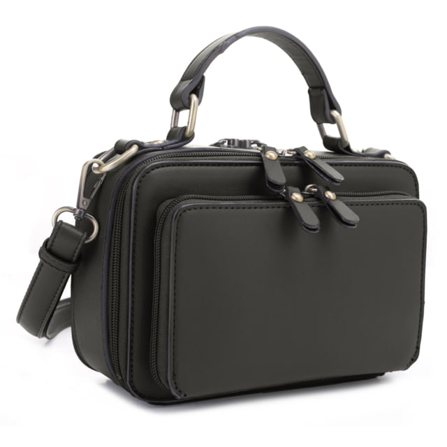 Jessie & James Pandora Compact Concealed Carry Crossbody Satchel Purse Dark Green  DGN - Jessie & James