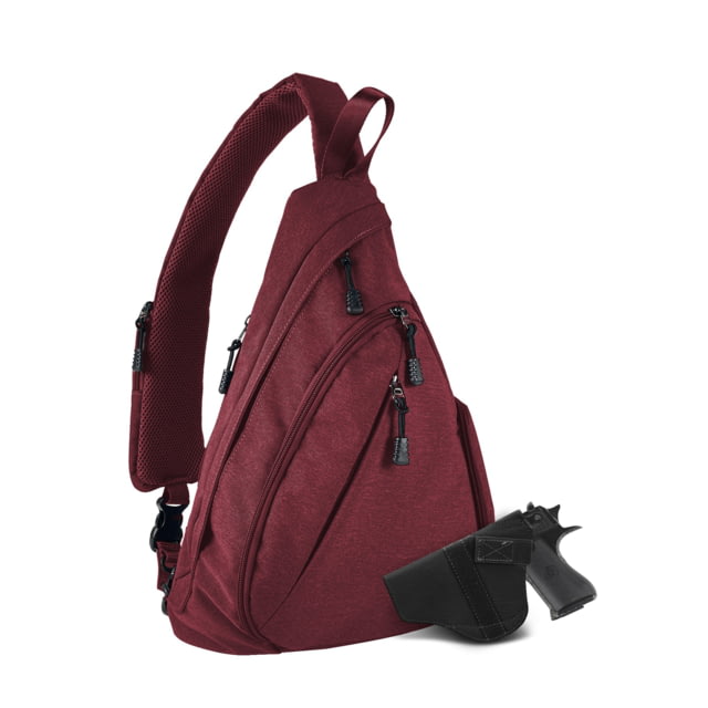 Jessie & James Peyton Sling Shoulder Concealed Carry Backpack CCW Handbag Red  RD - Jessie & James