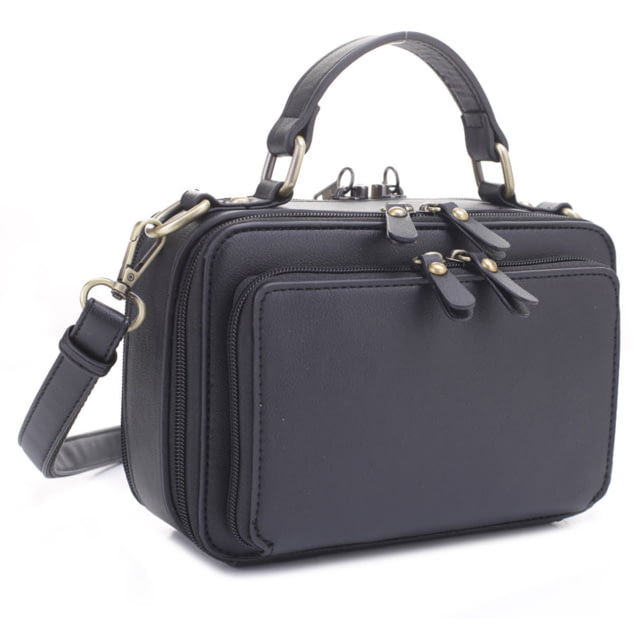 Jessie & James Rebecca Concealed Carry Triple Compartment Crossbody Bag Black  BK - Jessie & James