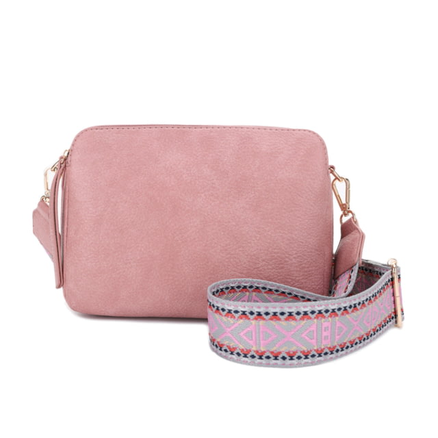 Jessie & James Rebecca Concealed Carry Triple Compartment Crossbody Bag Mauve  MV - Jessie & James