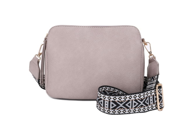 Jessie & James Rebecca Concealed Carry Triple Compartment Crossbody Bag Stone  ST - Jessie & James