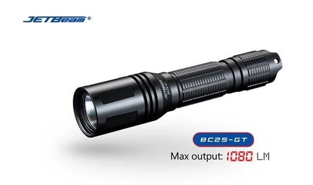 JETBeam  Rechargeable LED Flashlight Black - Jetbeam