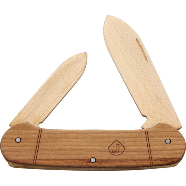 JJ's Knife Kit Two Blade Canoe Knife Kit Knife 6 Pieces Of Wood 3 Metal Pins Instruction Card - Jj's Knife Kit