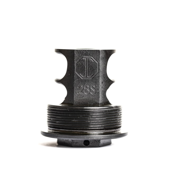 JMac Customs 2C 1/2-28 X20 2-Port Muzzle Brake with Wolfman Suppressor Mount Black - Jmac Customs
