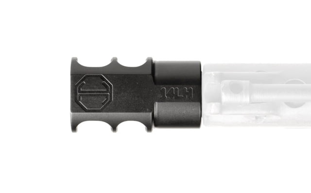 JMac Customs 2C 14-1LH Slim Muzzle Brake with Bravo Suppressor Mount Black Nitride Black - Jmac Customs