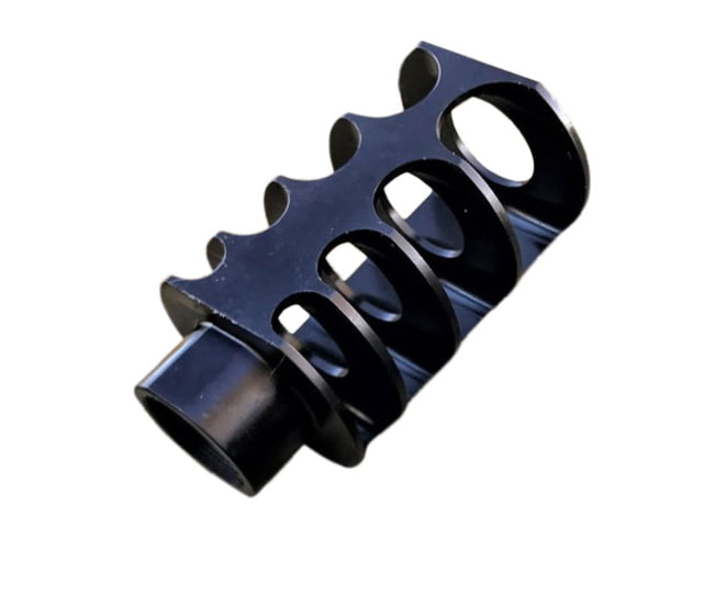 JMac Customs 2C 22x0.75 2-Port Shotgun Muzzle Brake Saiga Lynx VEPR Black - Jmac Customs