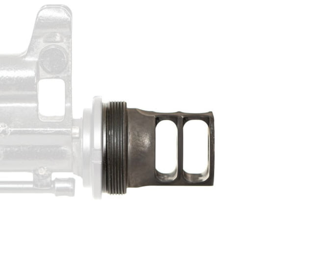 JMac Customs 2C 24-1.5 2-Port Muzzle Brake with Suppressor Mount Facemount X37 Bravo Black - Jmac Customs