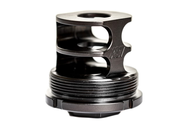 JMac Customs 2C 5/8-24 X37 2-Port Muzzle Brake with Bravo Suppressor Mount Black - Jmac Customs