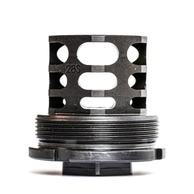 JMac Customs 360 1/2-28 X37 Muzzle Brake with Bravo Suppressor Mount and Blast Shield Black Nitride Black - Jmac Customs