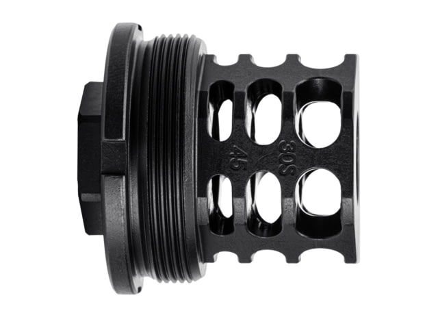 JMac Customs 360 5/8-24 X37 45 Muzzle Brake with Bravo Suppressor Mount Black Nitride Black - Jmac Customs