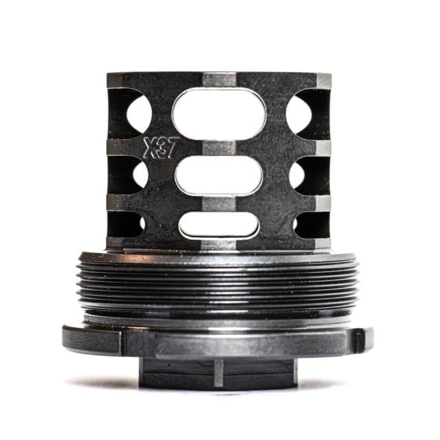 JMac Customs 360 5/8-24 X37 Muzzle Brake with Bravo Suppressor Mount and Blast Shield Black Nitride Black - Jmac Customs