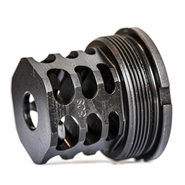 JMac Customs 360 5/8-24 X37 Muzzle Brake with Bravo Suppressor Mount Black Nitride Black - Jmac Customs