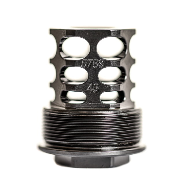 JMac Customs 360 .578S-28 X12 45 Muzzle Brake with Alpha Suppressor Mount Black Nitride Black - Jmac Customs