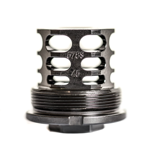 JMac Customs 360 .578S-28 X37 45 Muzzle Brake with Bravo Suppressor Mount Black Nitride Black - Jmac Customs