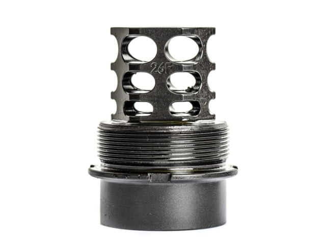 JMac Customs 360 26-1.5LH Muzzle Brake with Wolfman Suppressor Mount Facemount X20 Black - Jmac Customs
