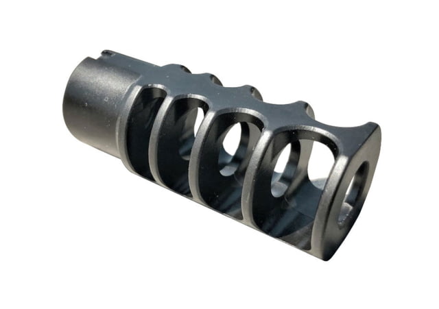 JMac Customs 4C 1/2-28 Slim 9mm 4-Port Muzzle Brake Black Nitride Black - Jmac Customs