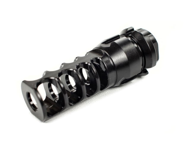 JMac Customs 4C 5/8-24 4-Port Muzzle Brake with KeyMount Black Nitride Black - Jmac Customs