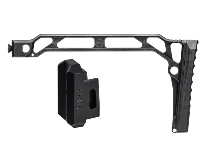 JMac Customs SS-9RP Skeleton Stock w/ Rubber Butt Pad for 5.5mm Folding Aks 9in - JMac Customs