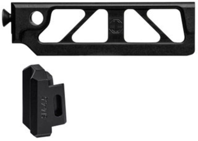 JMac Customs ST-5 Skeletonized Tube for Compact M4 Stocks for 4.5mm Folding AK's Black - Jmac Customs