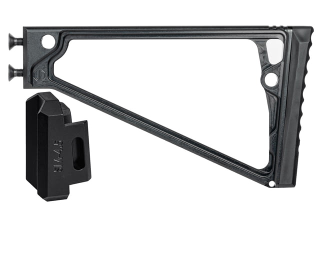 JMac Customs TS-8 Stock for 4.5mm Folding AKs Black - Jmac Customs