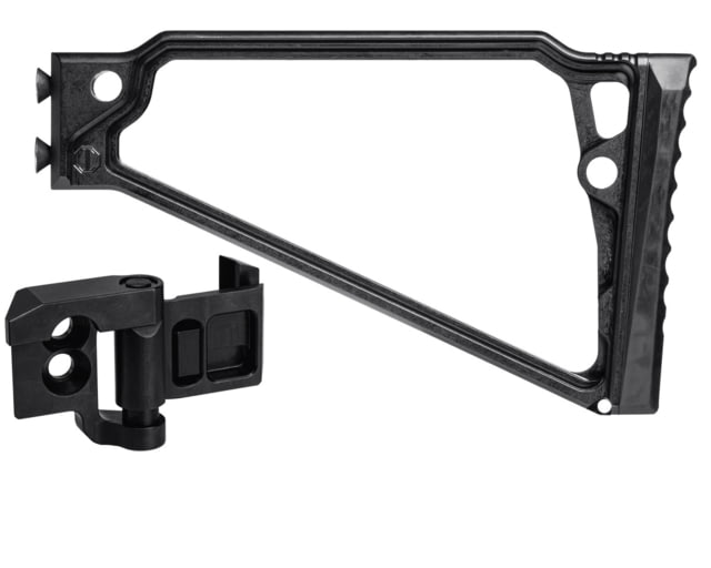 JMac Customs TS-8R Triangle Stock with  Folding Mech 8in Black - Jmac Customs