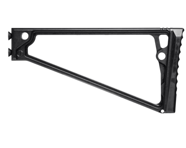 JMac Customs  9in Triangle Stock w/Rubber Buttpad Black - Jmac Customs