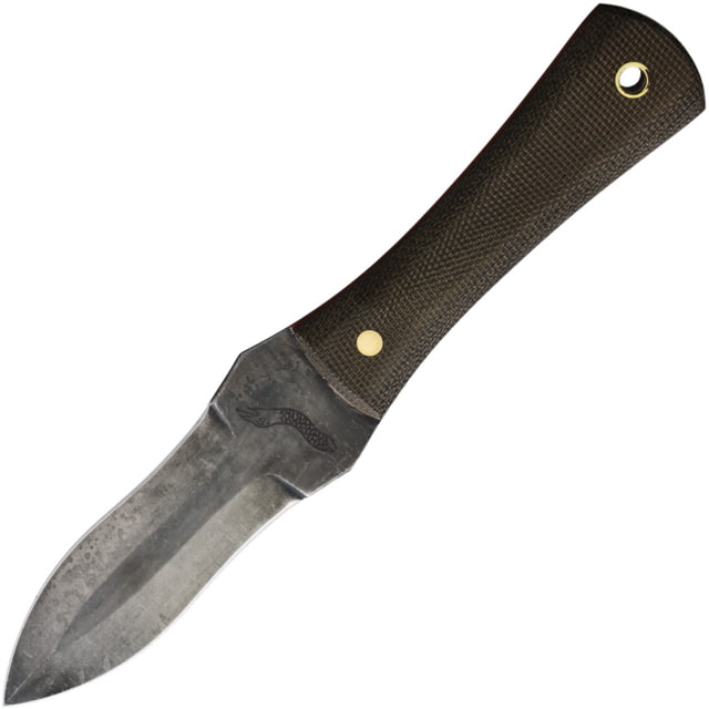 Join or Die Knives Ace Dagger Knife 7in Overall 3in Natural Finish Double Edge Nitro V Steel Dagger Blade Green Canvas Micarta Handle Black Kydex Belt - Join Or Die Knives