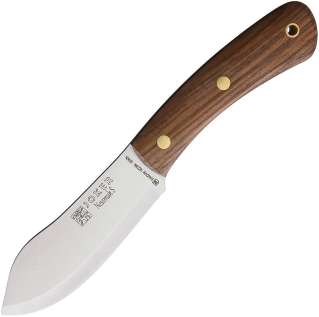 Joker Knives Nessmuk S Fixed Blade Walnut Knife 4.5" satin finish 14C28N Sandvik stainless blade Walnut handle - Joker Knives