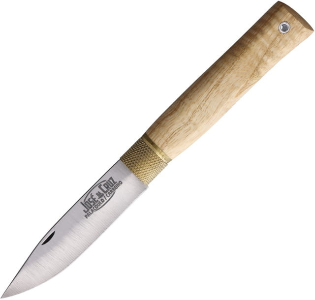 Jose da Cruz Cutelaria Large Ash Folding Knife 4.25in Closed 3.25in Satin Stainless Steel Blade Ash Wood Handle - Jose Da Cruz Cutelaria