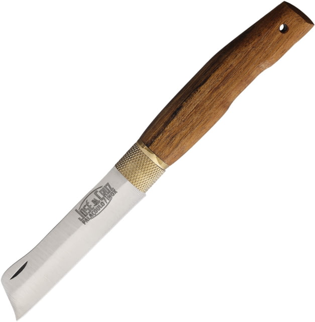 Jose da Cruz Cutelaria Large Acacia Wood Grafting Knife 4.25in Closed 3.25in Blade Acacia Wood Handle - Jose Da Cruz Cutelaria
