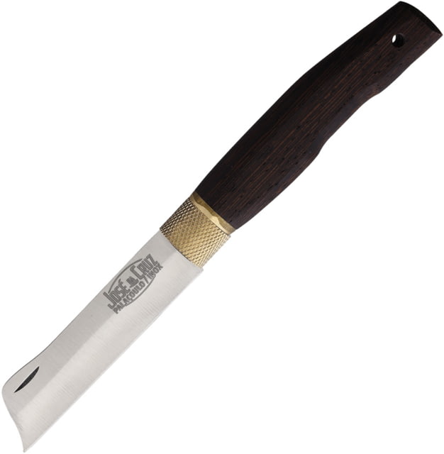 Jose da Cruz Cutelaria Large Wenge Wood Grafting Knife 4.25in Closed 3.25in Satin Sheepsfoot Blade Wenge Wood Handle - Jose Da Cruz Cutelaria