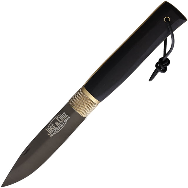 Jose da Cruz Cutelaria Large Luxury Ebony Folding Knife 4.25in Closed 3.25in Black DLC Coated Blade Ebony/Boxwood Handle - Jose Da Cruz Cutelaria