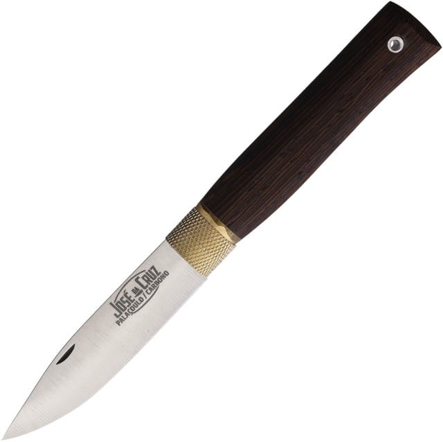 Jose da Cruz Cutelaria Large Planalto Wenge Folding Knife 4in Closed 3in Satin Stainless Drop Point Blade Wenge Wood Handle - Jose Da Cruz Cutelaria