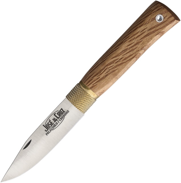 Jose da Cruz Cutelaria Small Green Oak Folding Knife 3.5in Closed 2.5in Satin Stainless Blade Green Oak Handle - Jose Da Cruz Cutelaria