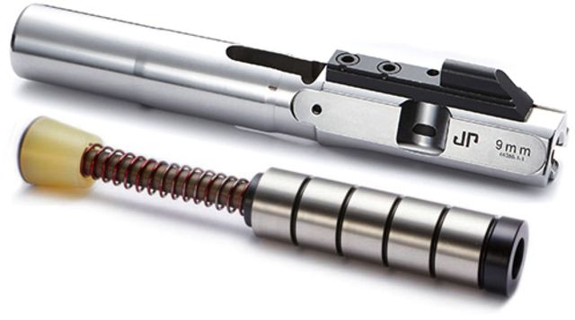 JP Enterprises EnhancedBolt Bolt Carrier Group BCG 9mm Polished SS Finish Short Stroke SCS System JPSCS2-9SS-5 - 5 Steel Masses Silver - Jp Enterprises