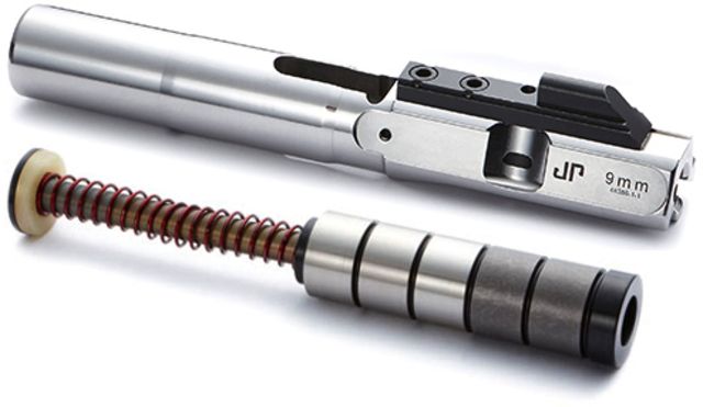 JP Enterprises EnhancedBolt Bolt Carrier Group BCG 9mm Polished SS Finish Standard Stroke Enhanced SCS System JPSCS2-9-5H2 - 2 Tungsten/ 3 Steel - Jp Enterprises