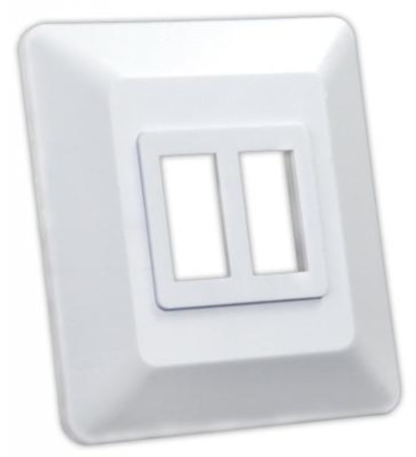 JR Products Switch Base And Face Plate Double, 13615