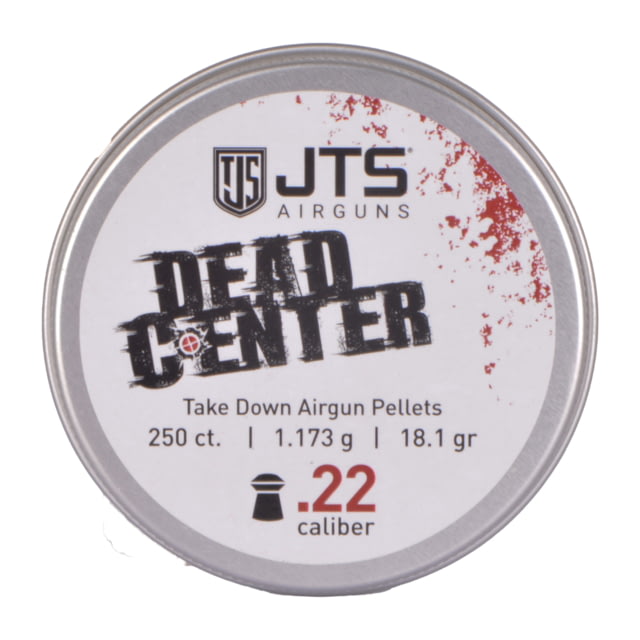 JTS Group Dead Center .22 Caliber 18.13 Grain Domed Tip Air Rifle Ammo 250 Rounds - Jts Group