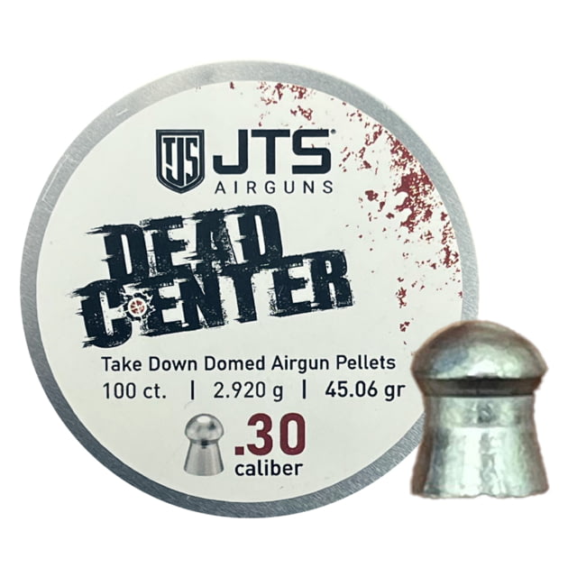 JTS Group Dead Center .30 Caliber 45.06 Grain Domed Tip Air Rifle Ammo 100 Rounds - Jts Group