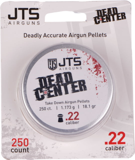 Jts Group Jts Pellets Dead Center .22 Domed 18.13gr. 250ct - Jts Group