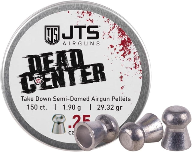 JTS Group Pellets Dead Center .25 Caliber Semi-Domed 29.32 Grain 150 Count